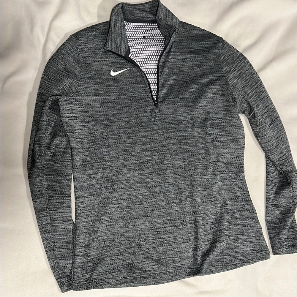 Nike Gray Quarter-Zip Pullover